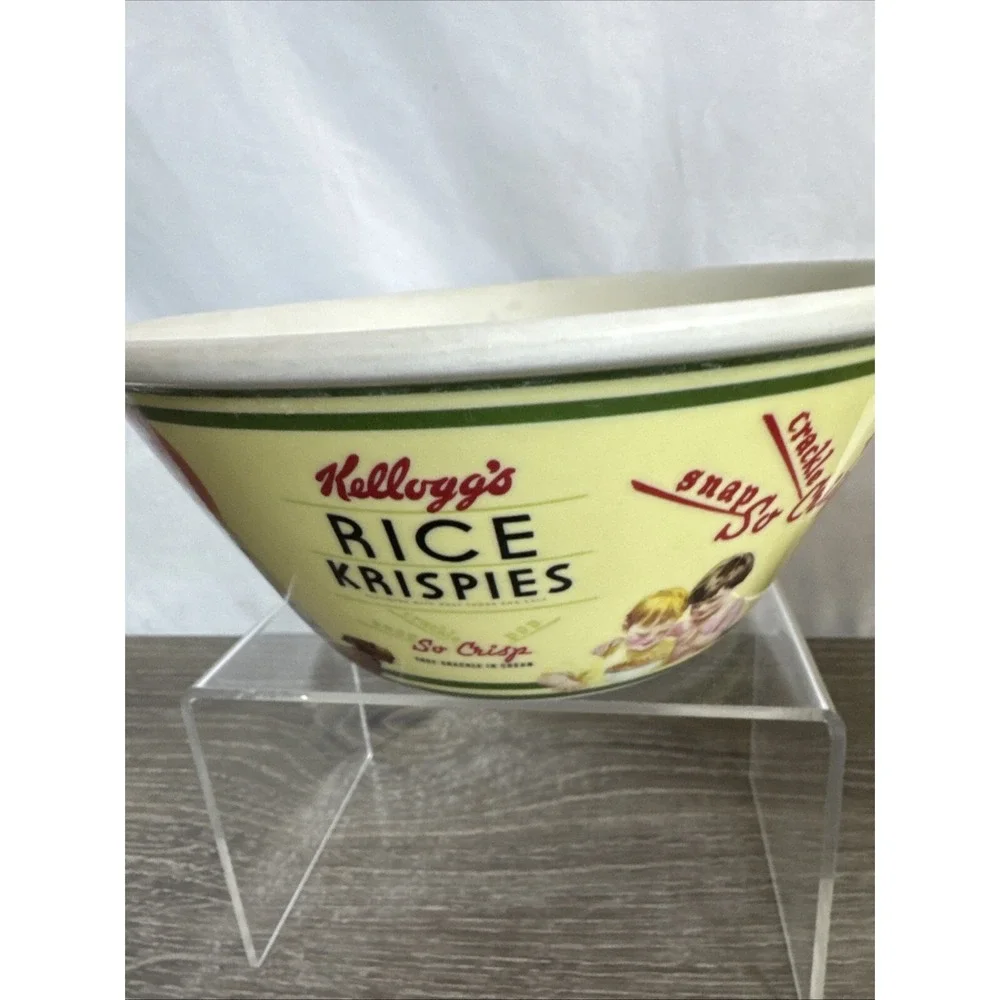 Kelloggs Cereal Bowls ~ 2011 ~ 2 Different Vintage Labels ~ Hard Plastic